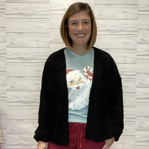 Cozy Oversized Cardigan - Black